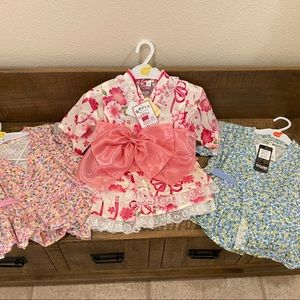 Toddler Girls Jinbei and Kimono bundle